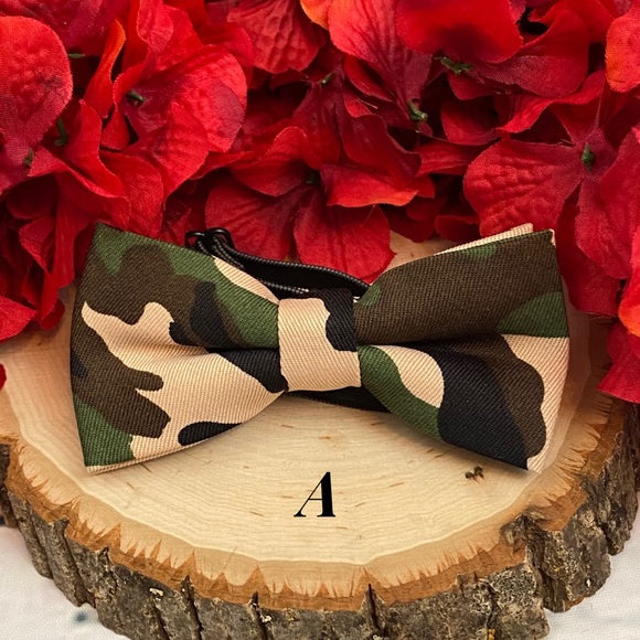 Boys Camouflage Bow Tie - Picture 6 of 13